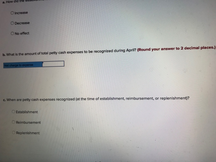  a. How did the u O Increase O Decrease 0 No