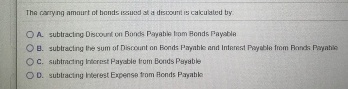 and the cash payment of interest when bonds are issued at less