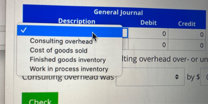 data for the consulting department of Kingman Consulting, Inc., follow: Estimated consulting
