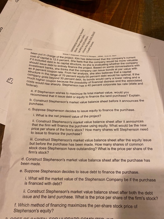 Disc 2. STEPHENSON REAL ESTATE RECAPITALIZA Robert Stephenson founded Stephenson Real Es