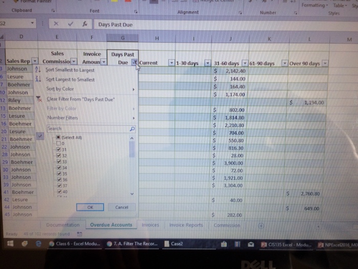  B. Sort the filtered data by invoice date (oldest first). How