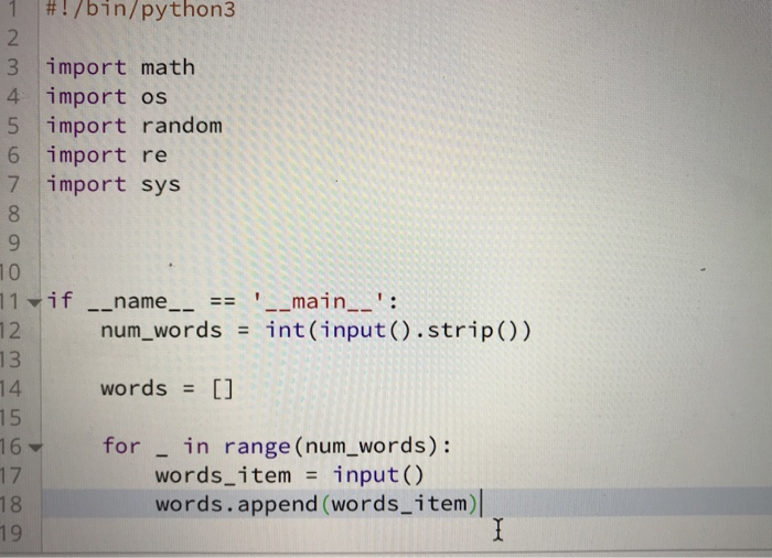  Explain what this code is doing | |#!/bin/python3 3 import math