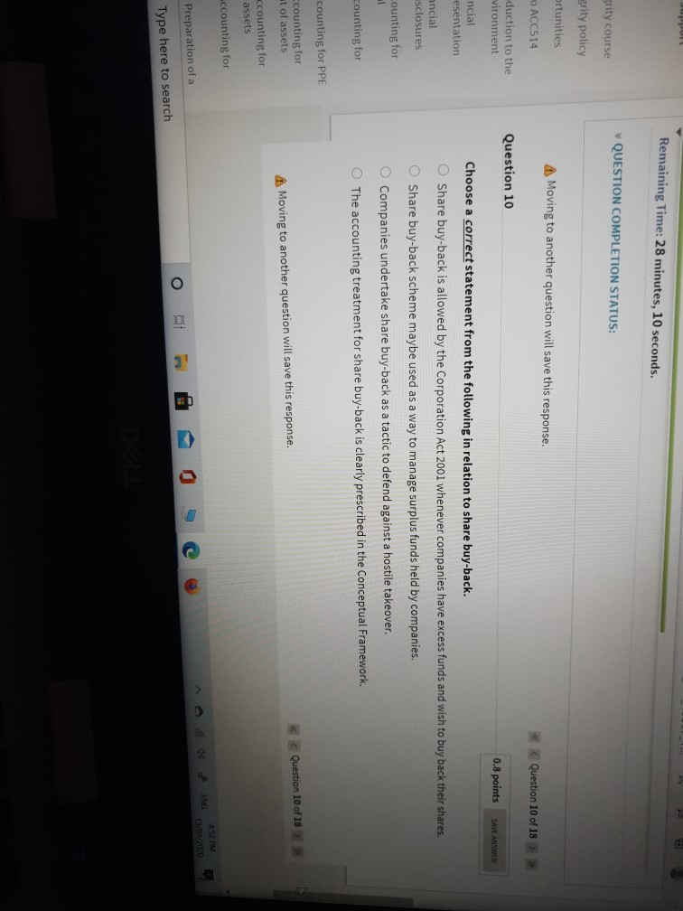  upport Remaining Time: 28 minutes, 10 seconds. * QUESTION COMPLETION STATUS: