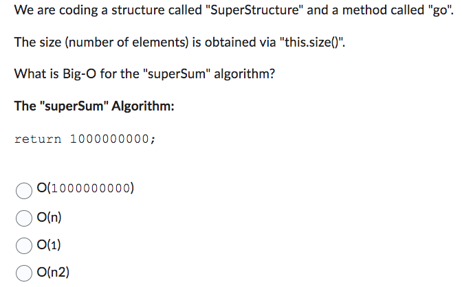 "this.size()". The loop control variable "z" is changing logarithmically in the algo