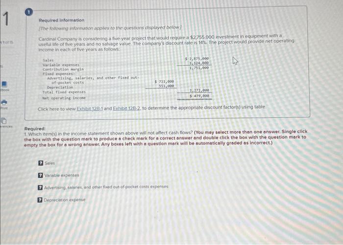  help! 1-15 please show work too if you can! Required information