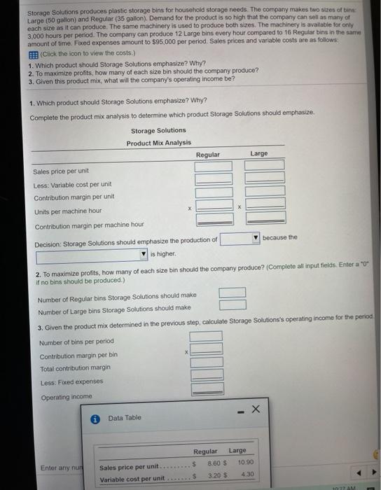 Please help with this one. Thanks in advance! The data table is