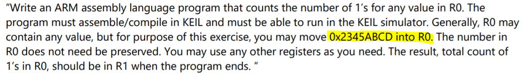 please modify the code below to meet the criteria . Arm Uvision