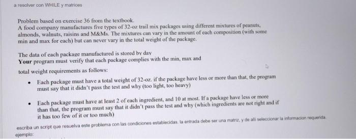 As soon as possible Problem based on exercise 36 from the textbook.