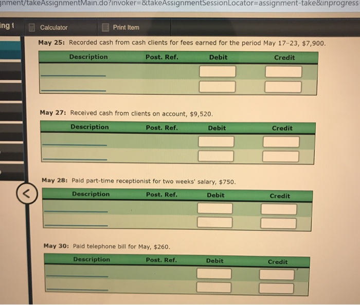 Balance April 30, 2018 Account No. Debit Credit Cash 11 22,100 12