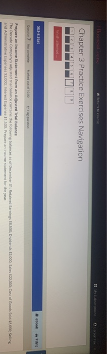  Chapter 3 Practice Exercises Navigation Finish attempt SE3-8.Stat eBook Print Question