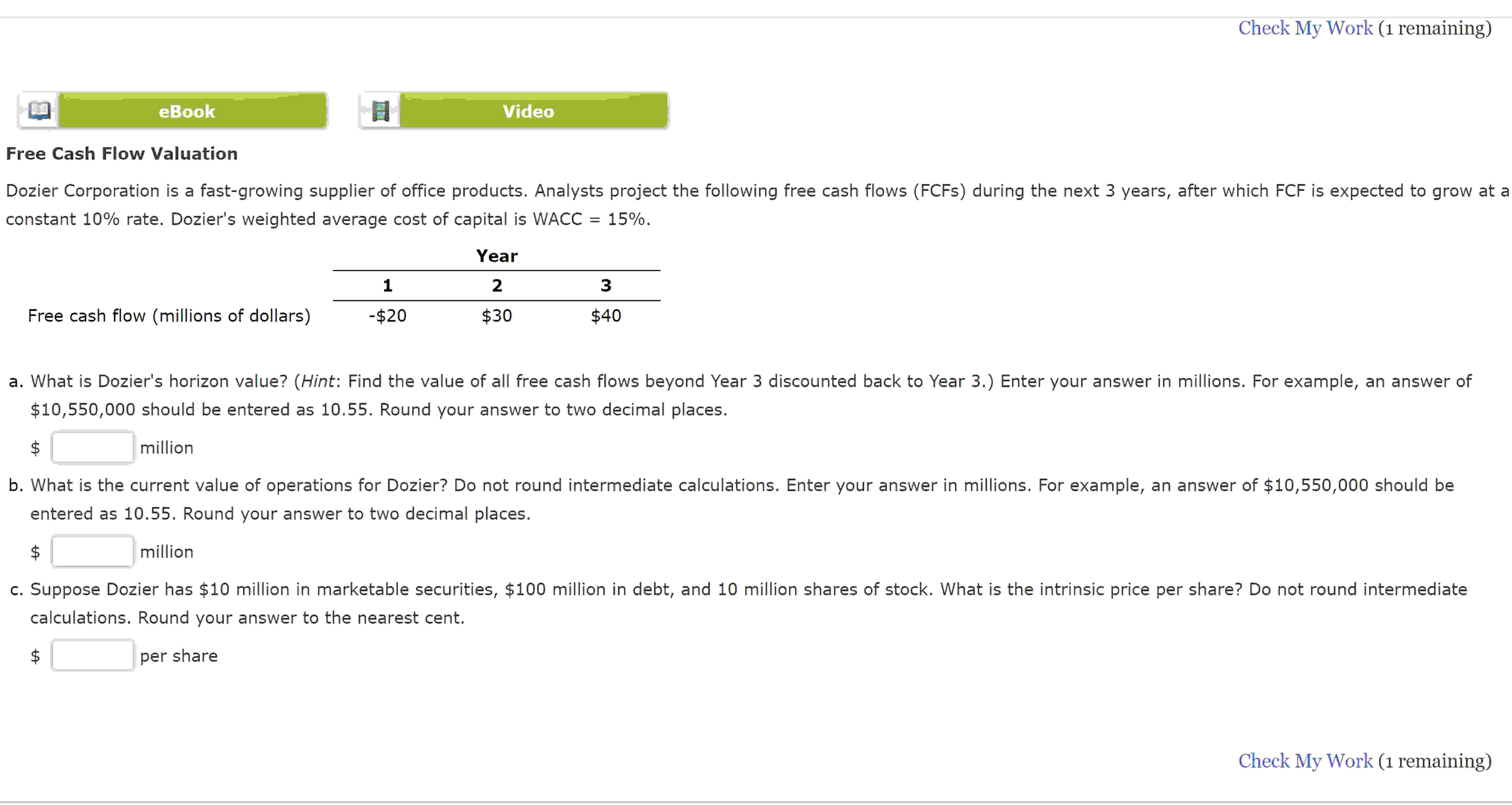  I need help with this finance problem, please dont get it