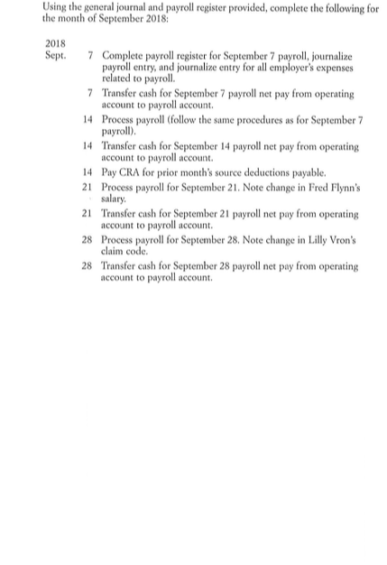 mated time 2 hours Pete's Market Completing Payroll Requirements Using the information