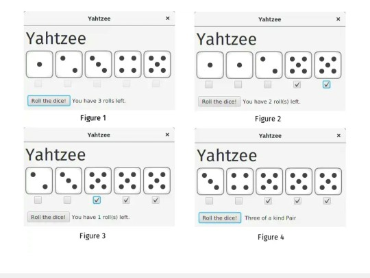 Write a GUI program Yahtzee.java that will be the beginning of a