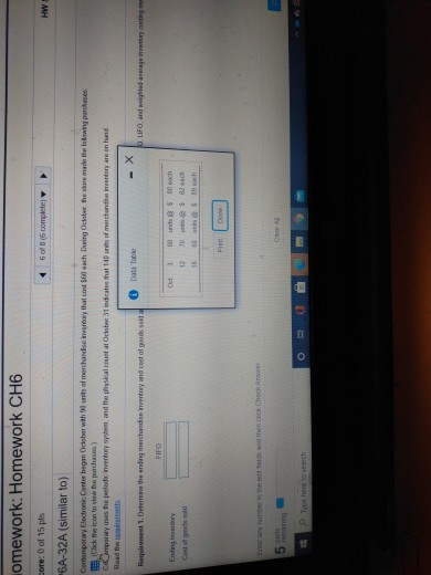 omework: Homework CH6 GfB (5 completely HWE core: Do 15 pls