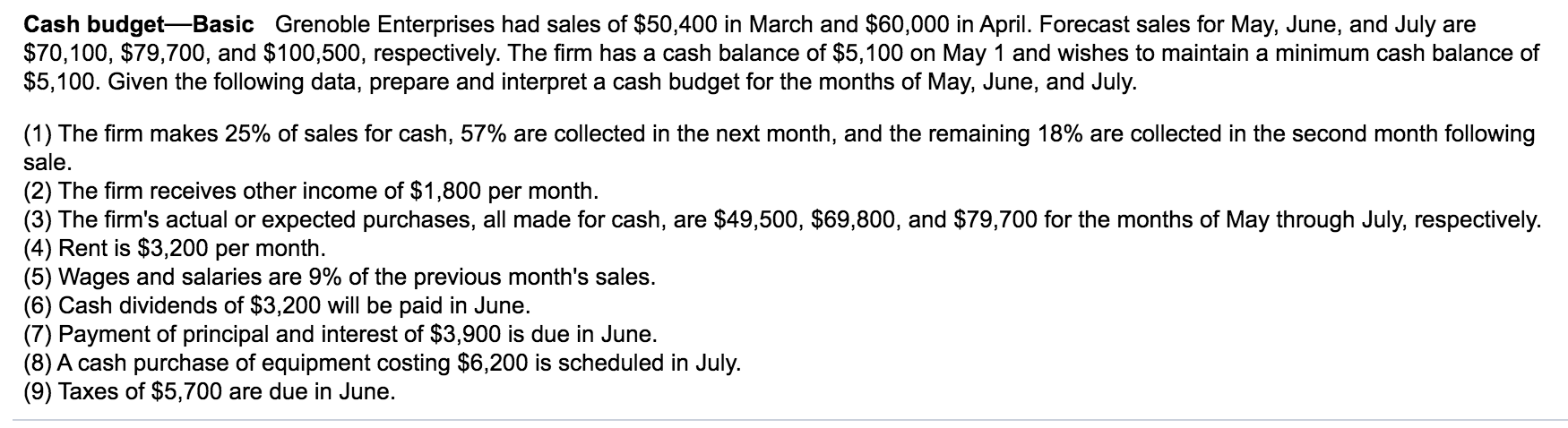 (Round to the nearest dollar. Please input all the values in