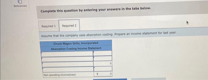 product-a handmade specialty barbecue grill that it sells for $210. Data for