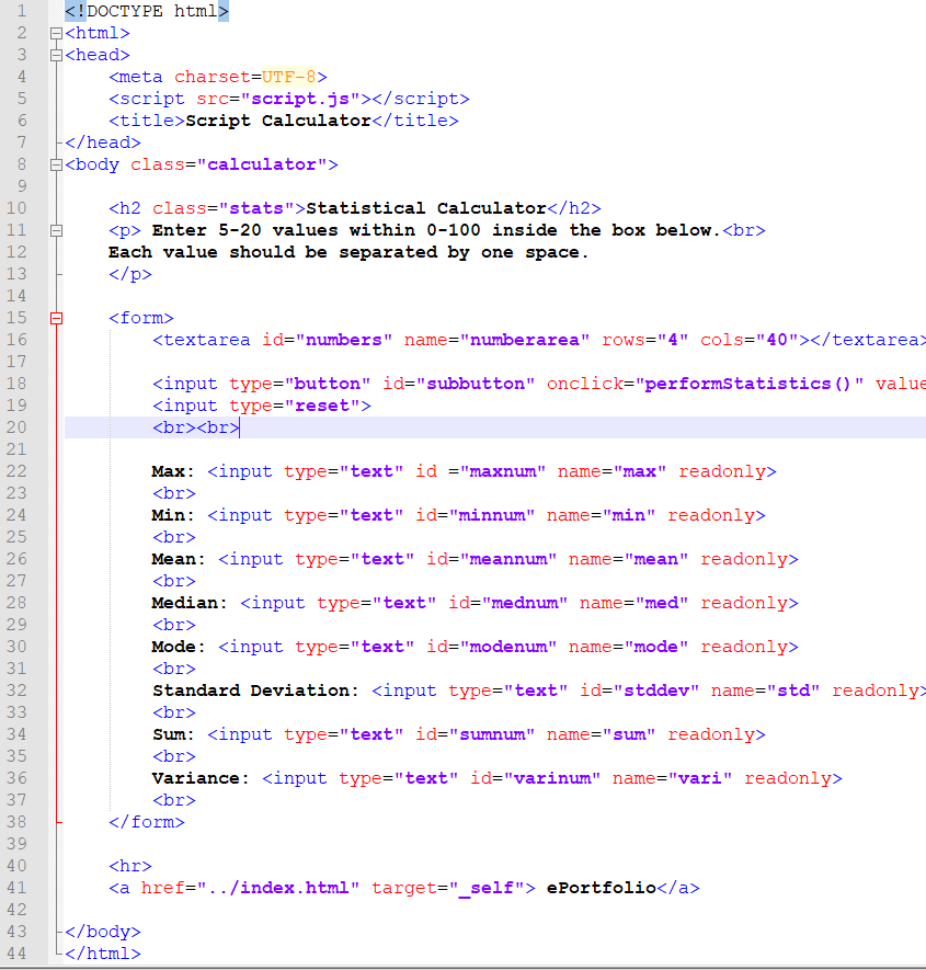 Hello, i have an html file and a javascript that acts as