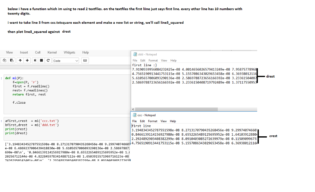 manipulating data with python below i have a function which im using