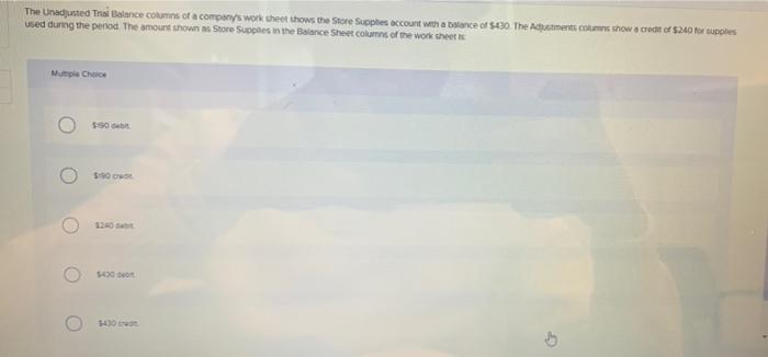 has not yet teen billed. Assuming aqustments are ory made at year-end