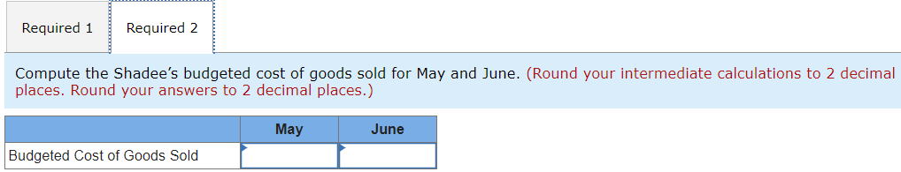 80 and 55 units, respectively. Ending finished goods inventory for June will