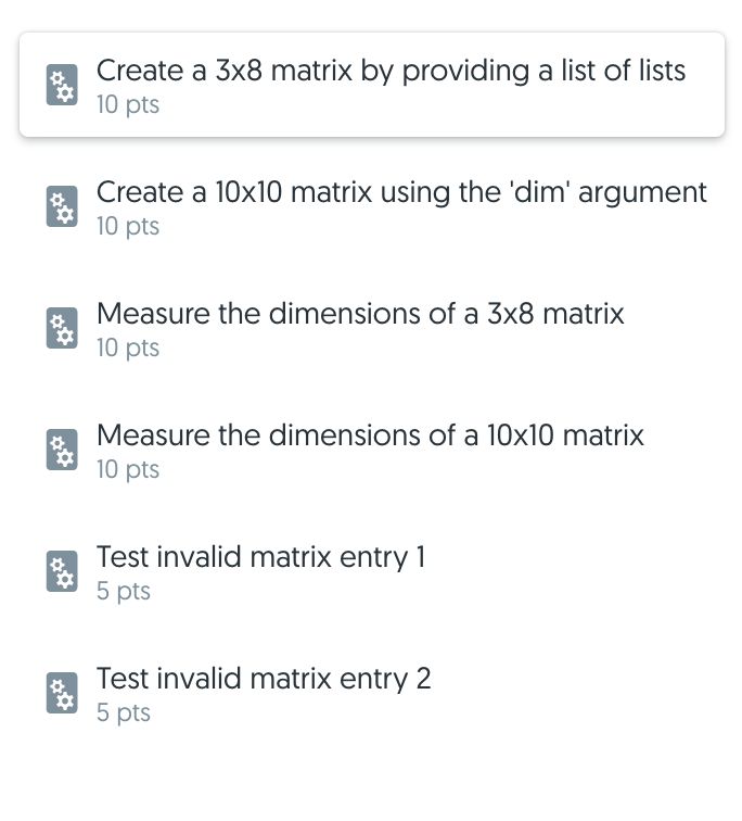 a list of lists (2-dimensional matrices). The class includes an __init__ function