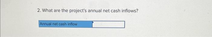 no salvage value. The company's discount rate is 14%. The project would