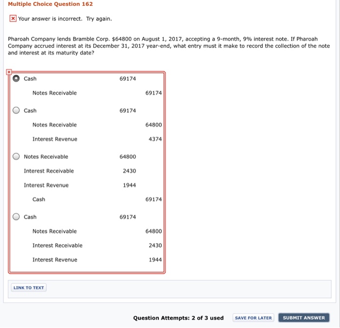  I tried both A and B. Neither were correct. Multiple Choice