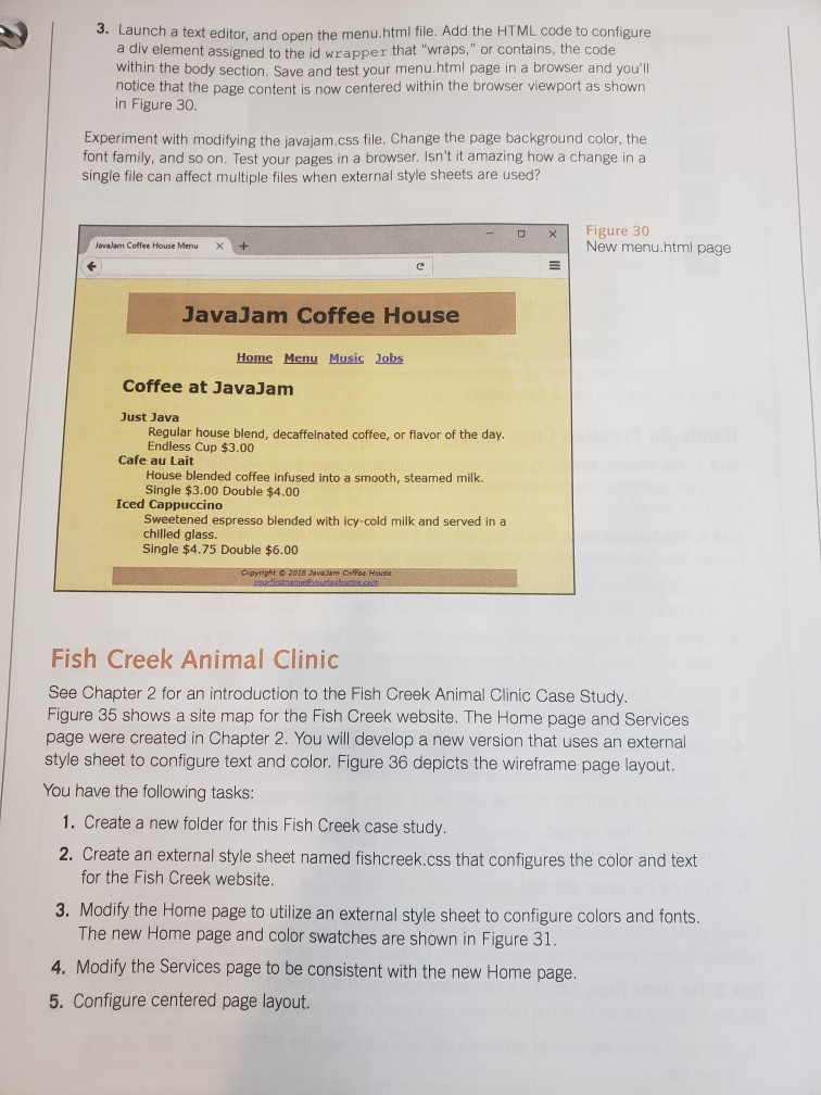 a folder for the JavaJam website. div 2. Create the Home page: