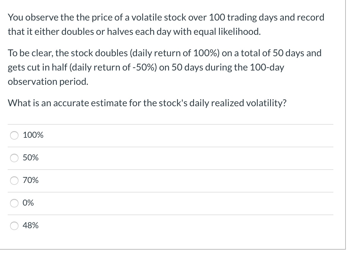 following trades today to assemble a portfolio of nondividend-paying European stock options