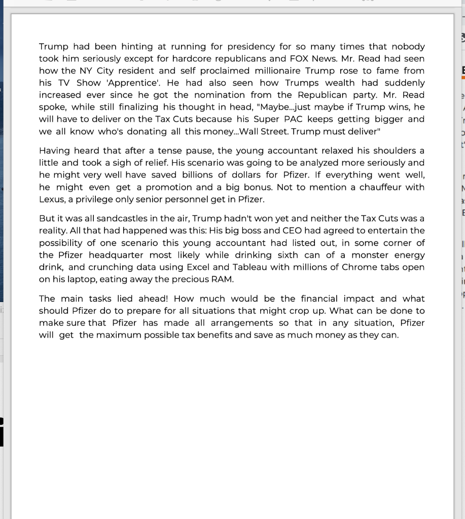 on Pfizer's income be negative? Does it mean Pfizer saved that much