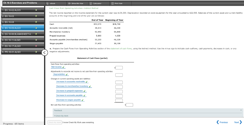 question 5 the answers filled in are correct! just need help with