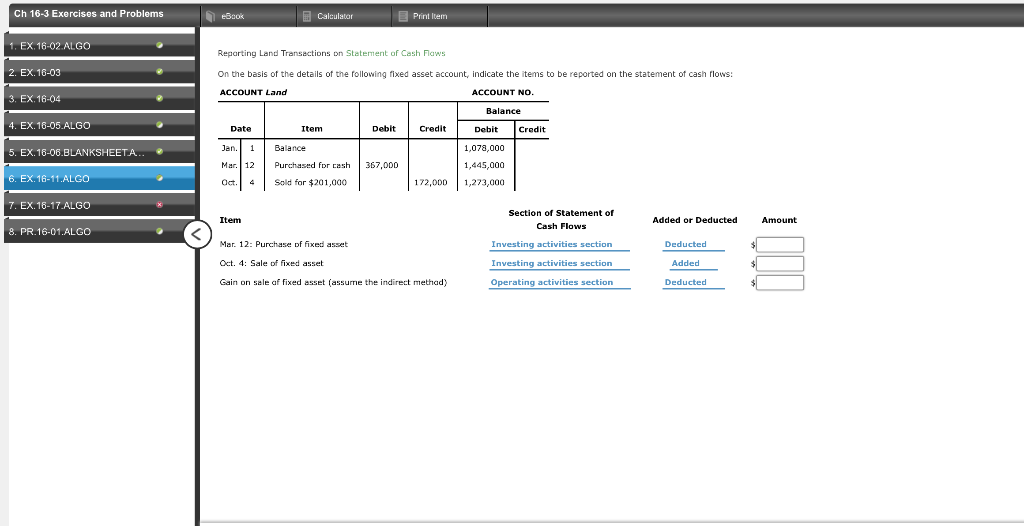 the blanks please! thank you and will thumbs up! 1. EX.16-02.ALGO Effect