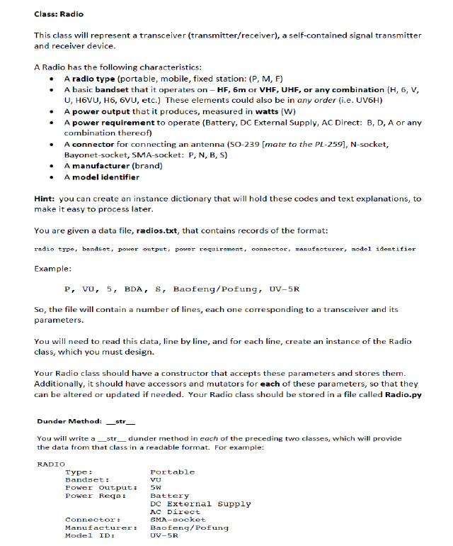  radios.txt text file #radios.txt # #comma-separated values text file for radios