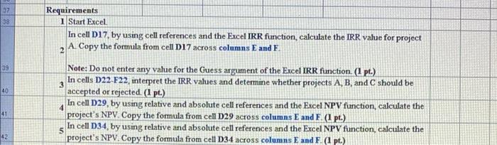 --- Complete the steps below using cell references to given data or