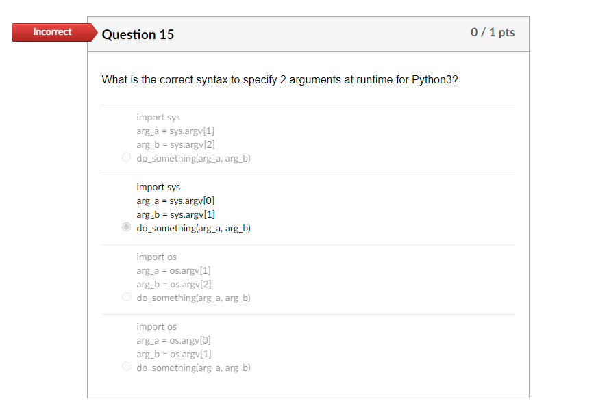  What is the correct syntax to specify 2 arguments at runtime