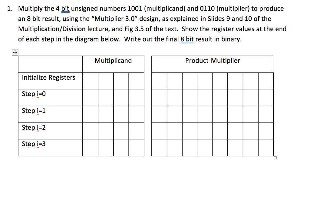Please show the work and steps. (Supporting Slides are below) Multiply the