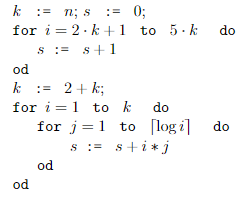 I need help with this homework question please. Analyze the following pseudocode