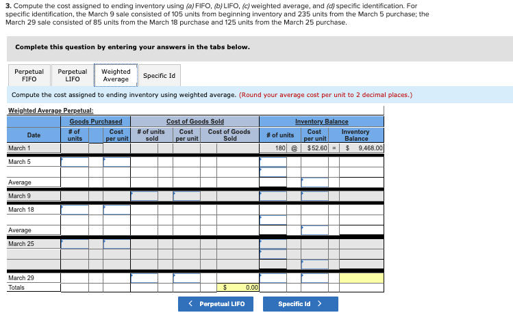 a perpetual inventory system. It entered into the following purchases and sales