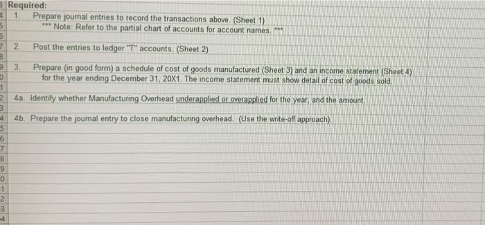 the following balances as of 1/1/20X1: Raw Materials: $19.000 Work in Process: