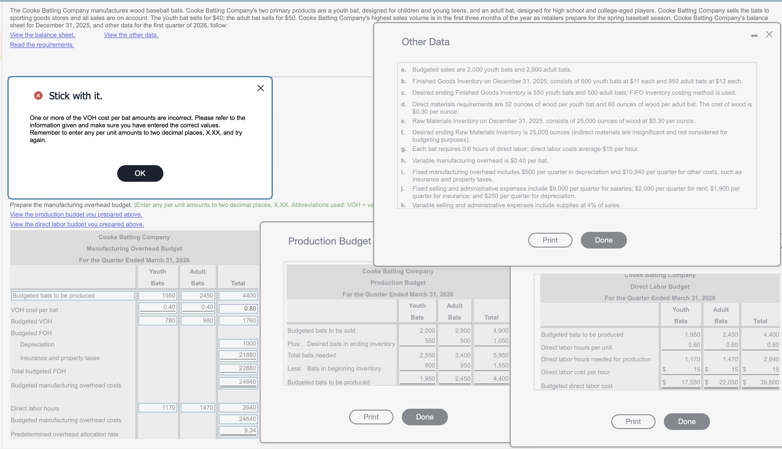  sheet for December 31,2025, and other data for the first quarter