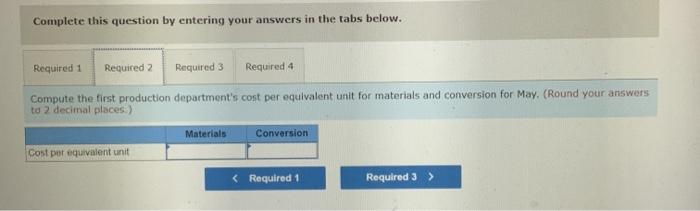 in production departments. All of the material that is used in the