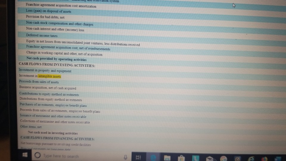 LITE period 2. What does the "Investment in intangible assets" item represent?