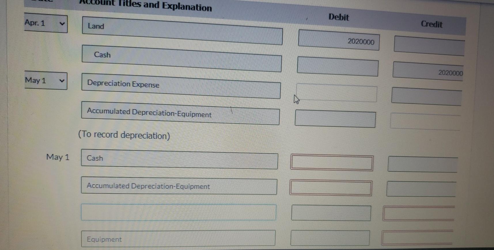 4,380,000 Buildings $27,460,000 Less: Accumulated depreciation-buildings 13.430,000 14,030,000 Equipment 47.130.000 Less: Accumulated