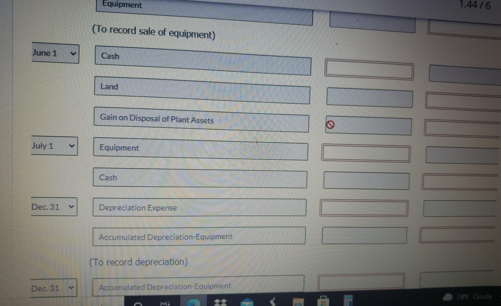 depreciation equipment 4.620.000 42.510.000 Total plant assets $60.920.000 During 2023, the following