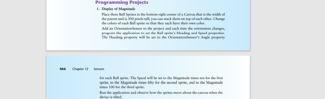  Solve only using App Inventor Please!!! Programming Projects 1. Display of