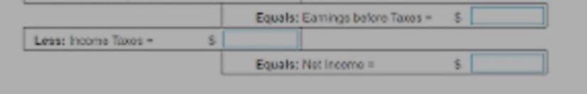  Need fast Income statement sischoldats