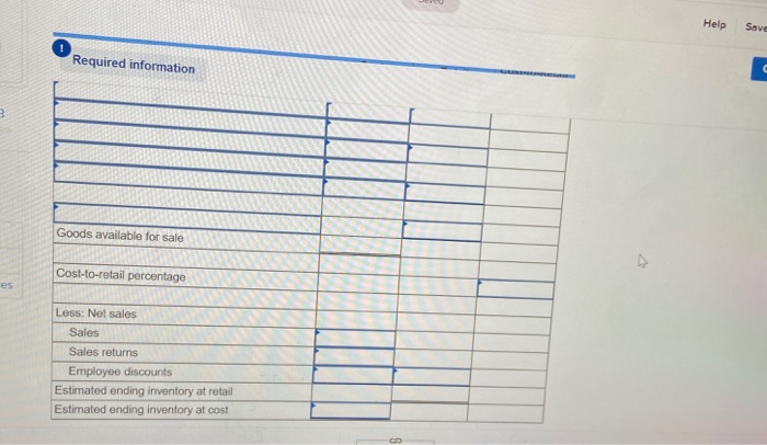 Raleigh Department Store uses the conventional retail method for the year ended