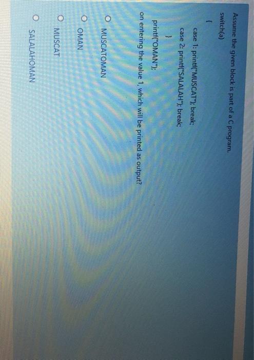 integer datatype) O 5 08 010 012 Initial values of x=5 and