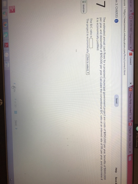  connect.html m 3: Ch9,1113 Help Save & The estimated annual cash