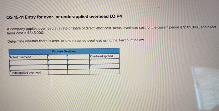 QS 15-11 Entry for over- or underapplied overhead LO P4 A